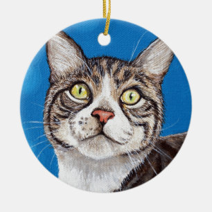 Purrcy Ceramic Tree Decoration