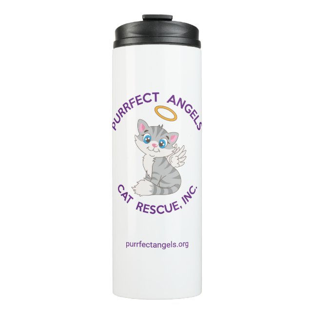 Purrfect Angels Cat Rescue Thermal Tumbler (Front)