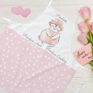 Purrfect Aunt Sweet Cat Personalised Apron