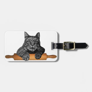Purrfect Baker Cat Gifts crazy cat lady Luggage Tag