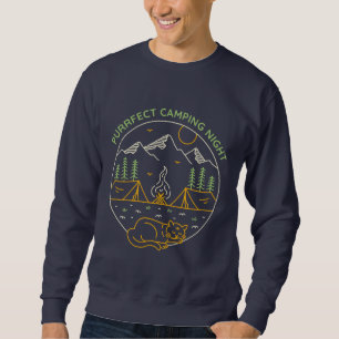 Purrfect Camping Night Sweatshirt