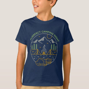 Purrfect Camping Night T-Shirt