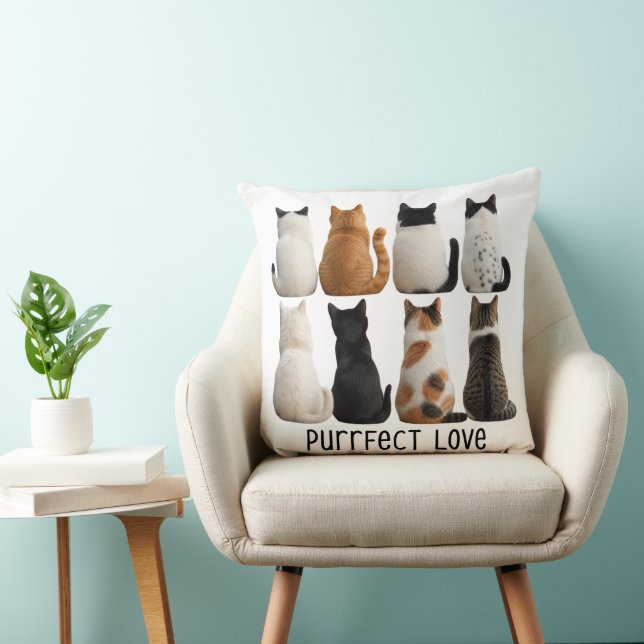 Purrfect Cat Collection Back View Cushion (Chair)