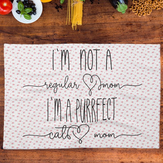 Purrfect Cat Mum Tea Towel (Creator Uploaded)