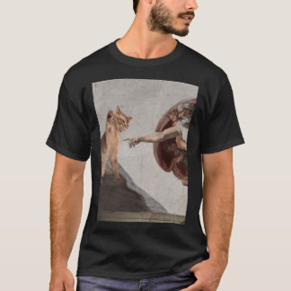 PURRFECT CREATION And GOD Created Cats family vint T-Shirt