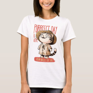 Purrfect Day Summer Bliss Tee - Cat Comfort Ocean