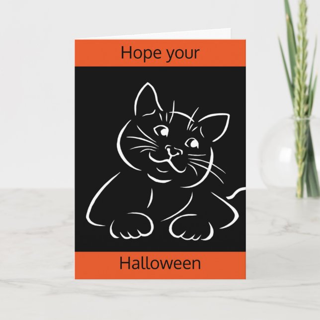 Purrfect Halloween Card (Front)