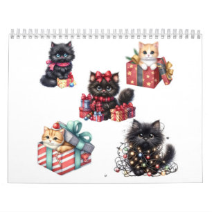 Purrfect Holiday Cheer Christmas Cat Calendar 2026
