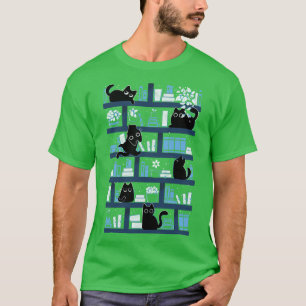 Purrfect Library by Tobe Fonseca T-Shirt
