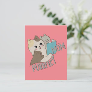 Purrfect Mum Postcard