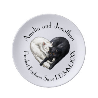 "Purrfect Partners" Keepsake Plate