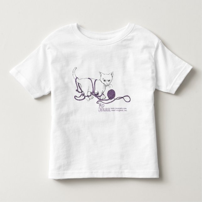 PURRfect Play shirt! Toddlers Tee (Front)
