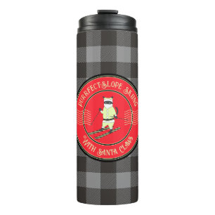 Purrfect-Slope Skiing with Santa Claws Thermal Tumbler