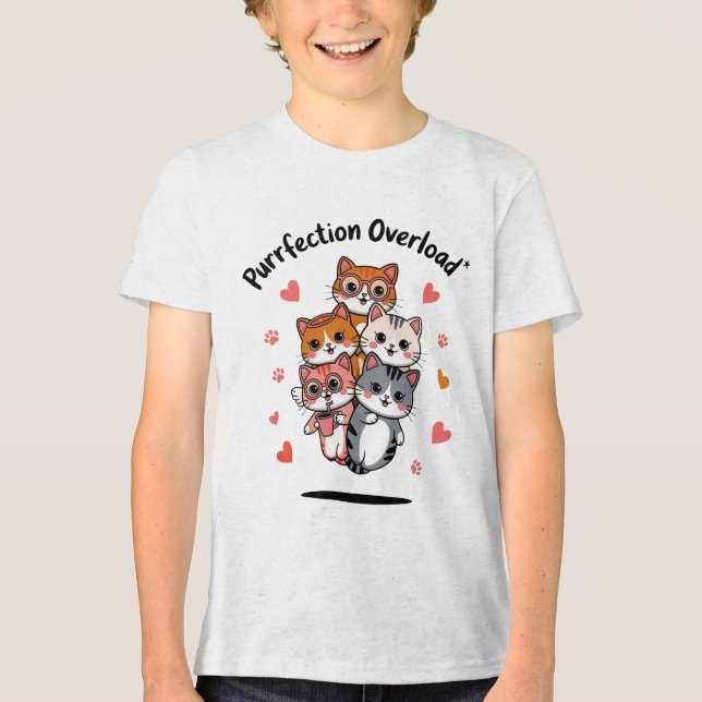 Purrfect Squad Tri-Blend Shirt (Front)