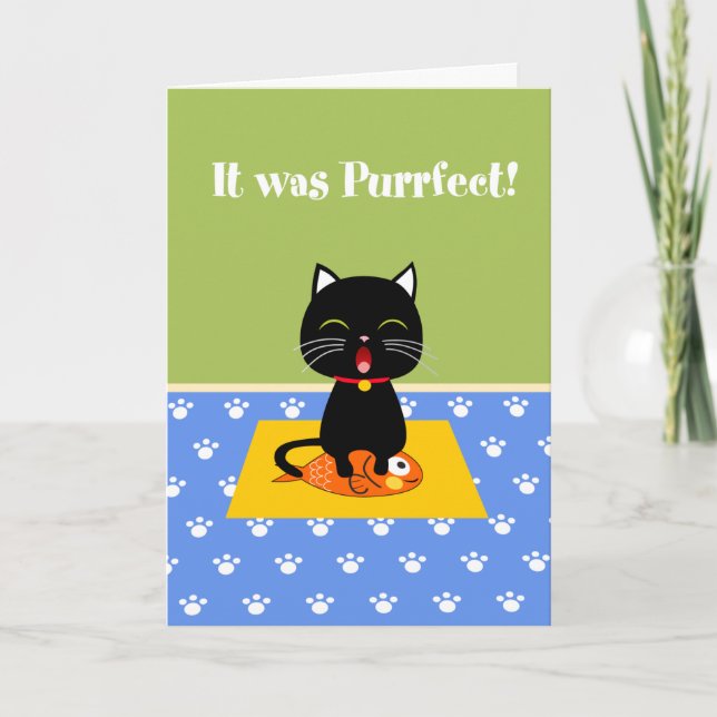 Purrfect Thank You Card (Front)