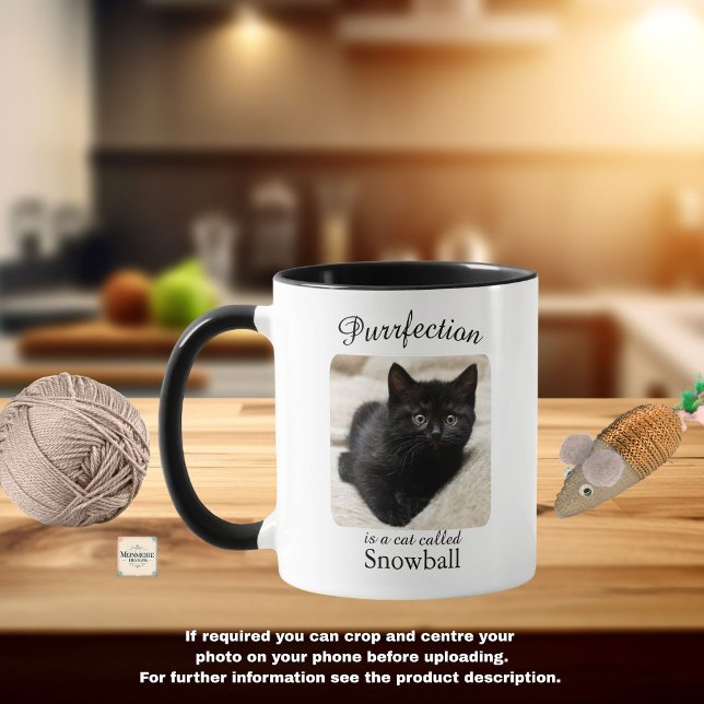 Purrfection  Is a Cat Personalised Mug (Creator Uploaded)