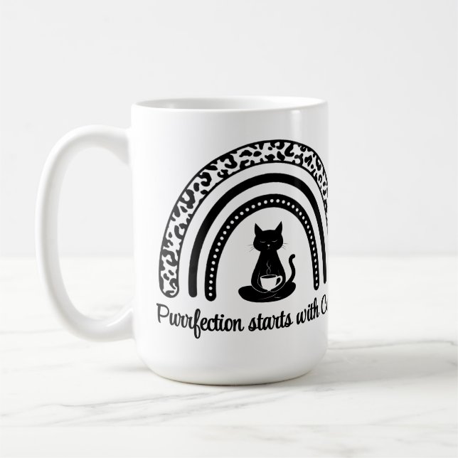 Purrfection starts with Coffee Mug (Left)