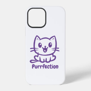 Purrfection, Very Cute Anime Cat iPhone 12 Pro Case