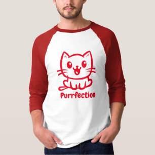 Purrfection, Very Cute Anime Cat T-Shirt