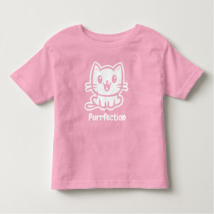 Purrfection, Very Cute Anime Cat Toddler T-Shirt