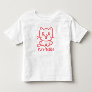 Purrfection, Very Cute Anime Cat Toddler T-Shirt