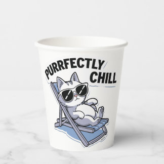 Purrfectly Chill Paper Cup Craft