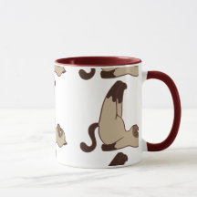 Purrfectly Cosy: Brown Cat Mug for Cat Lovers