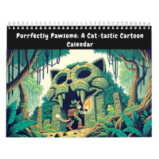 Purrfectly Pawsome: A Cat-tastic Cartoon Calendar