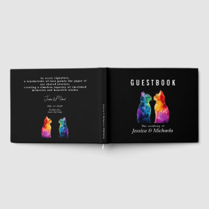 🌈 Purrfectly Yours: A Rainbow Love Guest Book