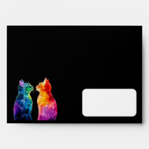“Purrfectly Yours: A Rainbow Love Story Envelope