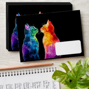 “Purrfectly Yours: A Rainbow Love Story  Envelope