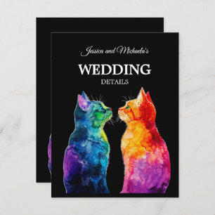 🌈 Purrfectly Yours: Purrfectly with QR code Enclosure Card