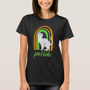 Purride Cat Cute Vintage Lgbt Gay Lesbian Pride Ra T-Shirt