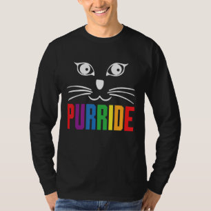 Purride Cat Face Gay Lgbt Pride For Women Men App T-Shirt