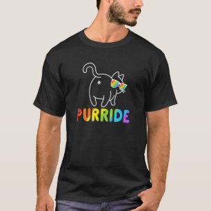 Purride Cat Gay Lgb Pride Women M T-Shirt