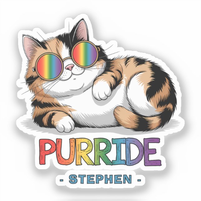 Purride - Cool Cat Pride | LGBTQ (Front)