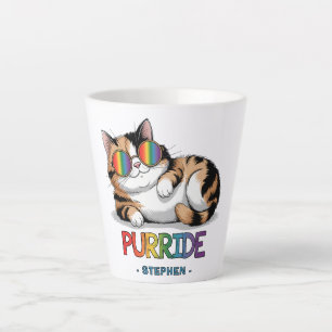 Purride - Cool Cat Pride   LGBTQ Latte Mug