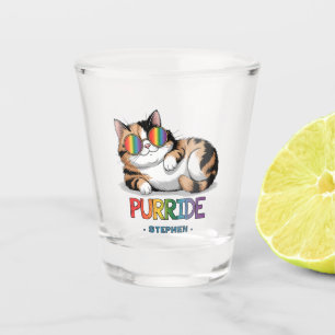 Purride - Cool Cat Pride LGBTQ Shot Glass