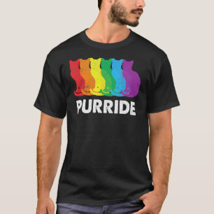 Purride Gay Pride Cat Pride Cat Cat Lgbtq 2 T-Shirt