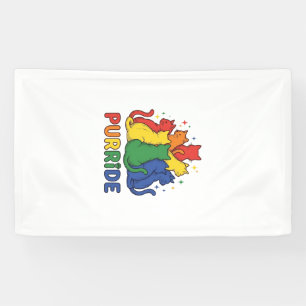 Purride Rainbow Cat Vintage Vector Design_1 Banner