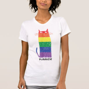 Purride Shirt LGBT Funny Gay Pride Cat Saying Grap