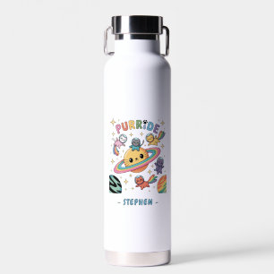 Purride Space Cats – Kawaii Astronaut Cats Water Bottle
