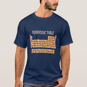 PURRIODIC TABLE Cute Cat Periodic Table Pun Men Wo T-Shirt