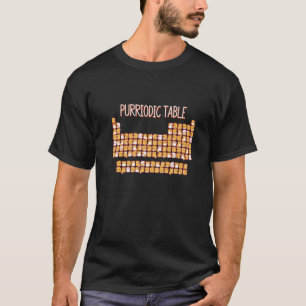 PURRIODIC TABLE Cute Cat Periodic Table Pun Men Wo T-Shirt