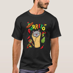 Purrito Burrito Kitty Cat Kitten Cinco De Mayo T-Shirt