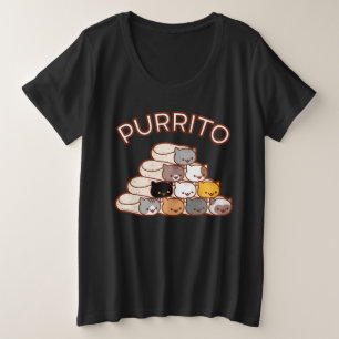 PURRITO PYRAMID Cat Burrito Plus Size T-Shirt