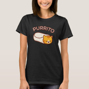 Purrito The Cat Burrito Orange Tabby T-Shirt