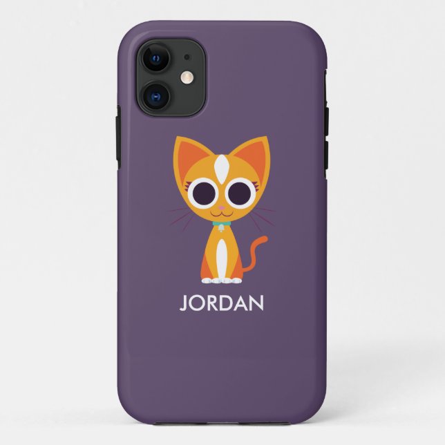 Purrl the Cat Case-Mate iPhone Case (Back)