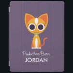 Purrl the Cat iPad Cover<br><div class="desc">Purrl is a Pisces, and like her sign, she loves fish. She's very good at understanding relationships, but she can be a little vain; her friends sometimes catch her admiring herself in the mirror. Purrl adores a good leopard print. Part tabby, part Siamese, and all fashion, she loves to keep...</div>