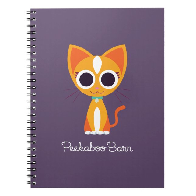 Purrl the Cat Spiral Notebook (Front)